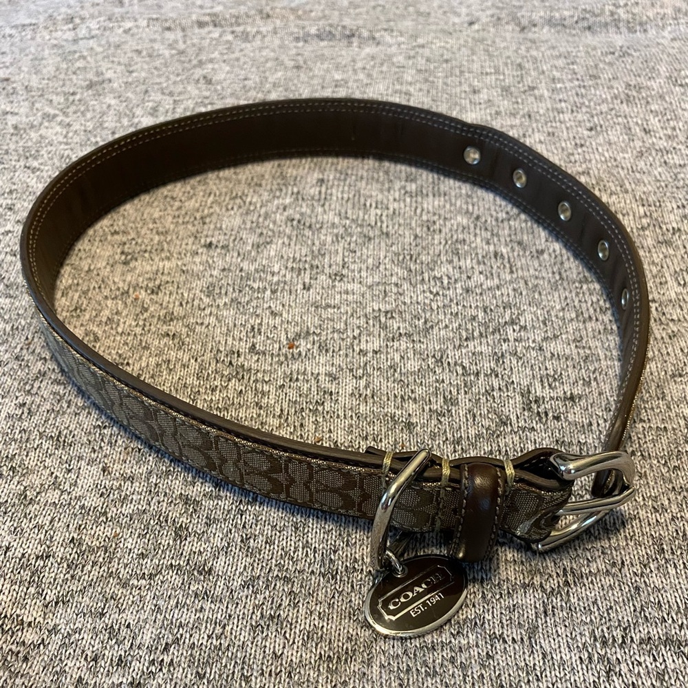Coach Signature Pet Collar, Large, 24”